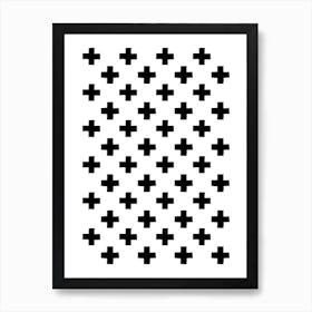 Plus Pattern Art Print