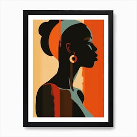 African Woman Canvas Print Art Print