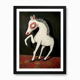 White Horse 2 Art Print