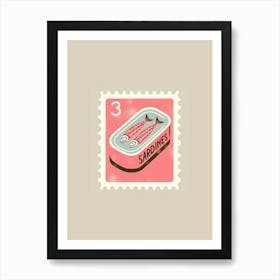 Pink Sardines Can Art Print