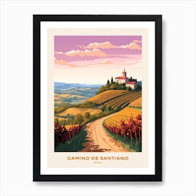 Camino De Santiago Spain 2 Hike Poster Art Print