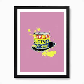 Birds, Custard, Kitchen, Condiment, Art, Cartoon, Wall Print Art Print