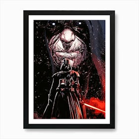 Darth Vader Star Wars movie 8 Art Print