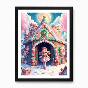 Gingerbread House Art Print