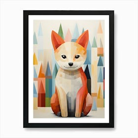 Fox love Art Print