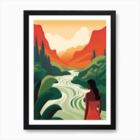 Kauai Hawaii, Usa, Bold Outlines 1 Art Print