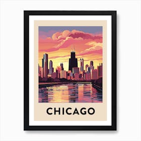 Chicago Travel Poster 14 Art Print