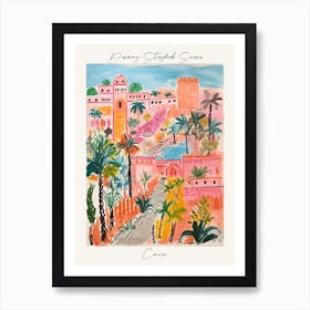 Poster Of Cairo, Dreamy Storybook Illustration 4 Art Print