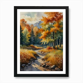 Autumn Landscape Painting Art Print