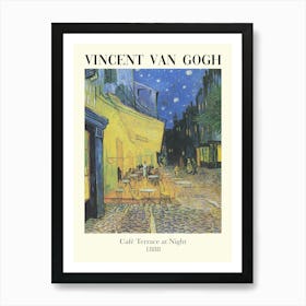 Vincent Van Gogh Cafe Terrace At Night Art Print