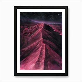 'Pink Mountain' Art Print