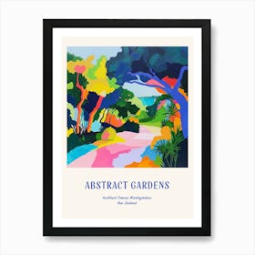 Colourful Gardens Auckland Domain Wintergardens 2 Blue Poster Art Print