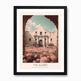 The Alamo San Antonio United States Travel Poster Art Print