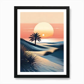 Sunset In The Desert 26 Art Print