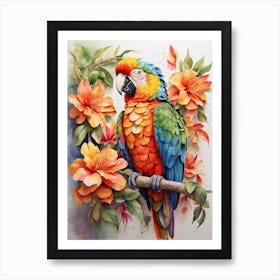 Parrot Painting Art Print