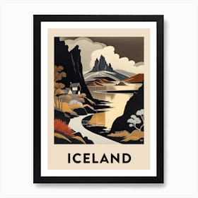 Iceland 5 Vintage Travel Poster Art Print