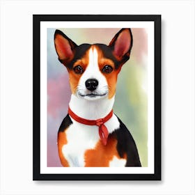 Toy Fox Terrier 4 Watercolour Dog Affiche