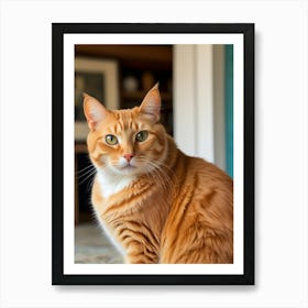 Orange Tabby Cat Art Print