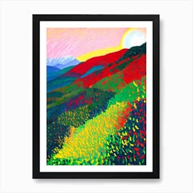 Réunion National Park 1 France Abstract Colourful Art Print