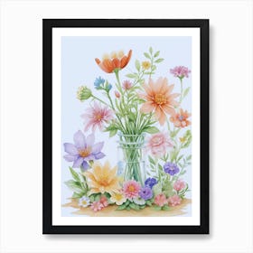 Beautiful Flowers Art Print