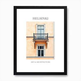 Helsinki Travel And Architecture Poster 4 Art Print