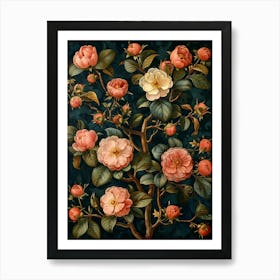 Camellia Tree Art Print