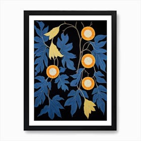 Aconitum 1 Hilma Af Klint Inspired Flower Illustration Art Print