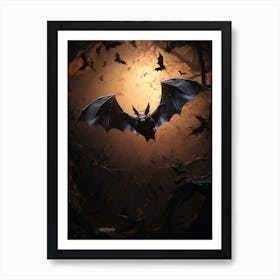 Bat Cave Realistic 4 Art Print