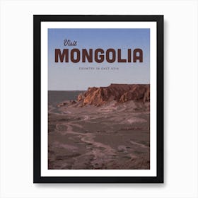 Visit Mongolia Country In East Asia Art Print