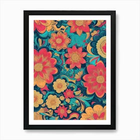 Floral Pattern 1 Art Print