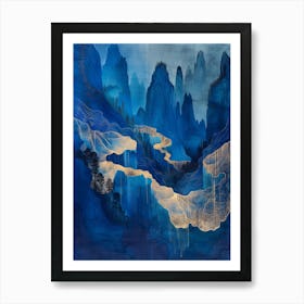 'Blue River' Art Print