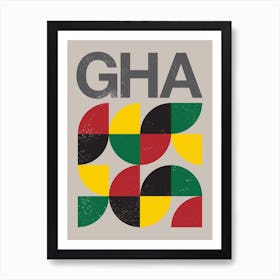 Ghana Flag Art Print