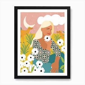 Patience And Humor Are The Two Camels That Can Take You Through Any Desert Art Print