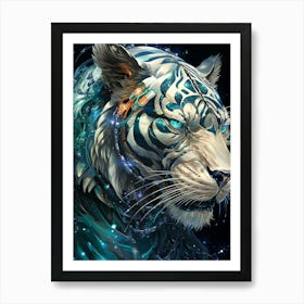 White Tiger Art Print