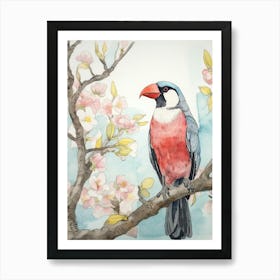 Storybook Animal Watercolour Toucan 1 Art Print