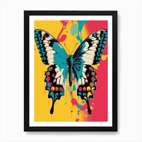 Pop Art Swallowtail Butterfly  4 Art Print