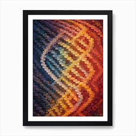 Dna Art Abstract Painting 15 Art Print