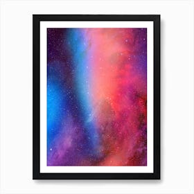 Synthwave neon space #3 - Nebula Art Print