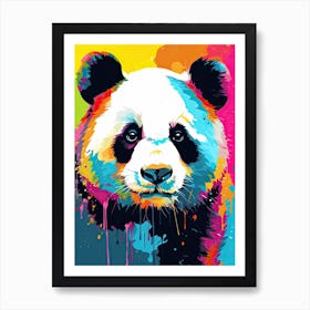 Panda Art In Pop Art Style 1 Art Print