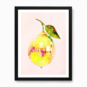 Shiny Lemon Art Print