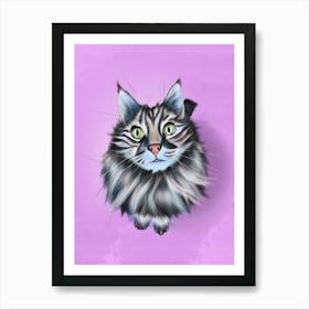 Shelter´s Gaze - Cat Portrait Art Print