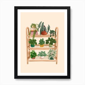 Plant Shelf 8 Art Print