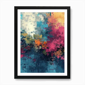 Abstract Painting | Pixel Art Series 8 Art Print