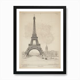 Eiffel Tower Art Print