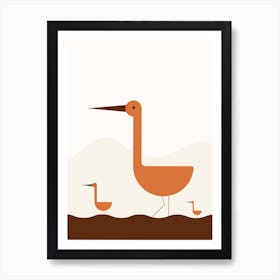 Egrets Art Print