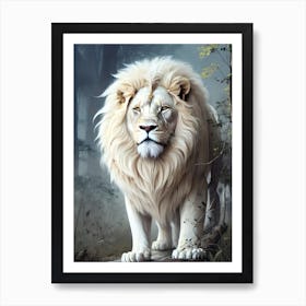 White Lion 1 Art Print