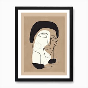 Modern Art Face 1 Art Print