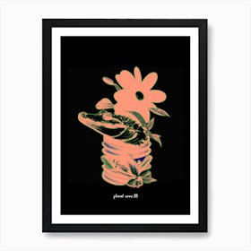 Floral Croc 05 Art Print