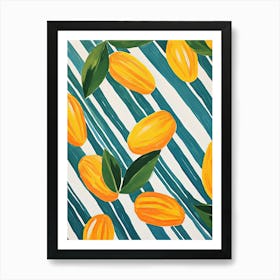 Mango Fruit Summer Illustration 3 Art Print