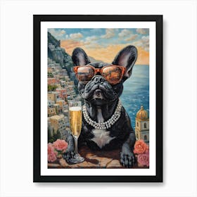 Frenchies Drink 15 Art Print